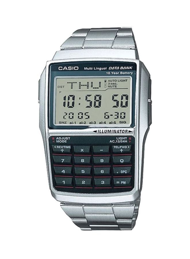 CASIO Men Vintage Collection Digital Watch DBC-32D-1ADF - 39 mm - Silver - Image 1