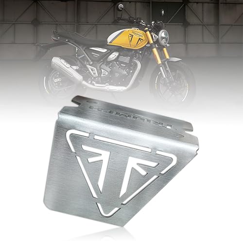 OBEROI'S TRADERS Triumph Bike Stainless Steel Bike Front Disc Brake Fluid Reservoir Oil Cap/Container Guard Protector Cover I Triumph Bike Accessories (Silver) - Image 1