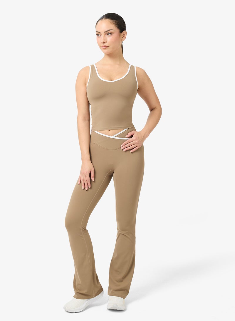 FRWD Soft Touch Seamless Tank Top & Flared Legging Set - Image 1