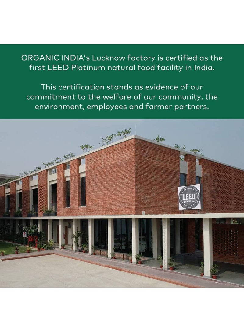 Organic India تولسي الريحان المقدس للاستجابة الإيجابية للتوتر نباتي 90 كبسولة - Image 5