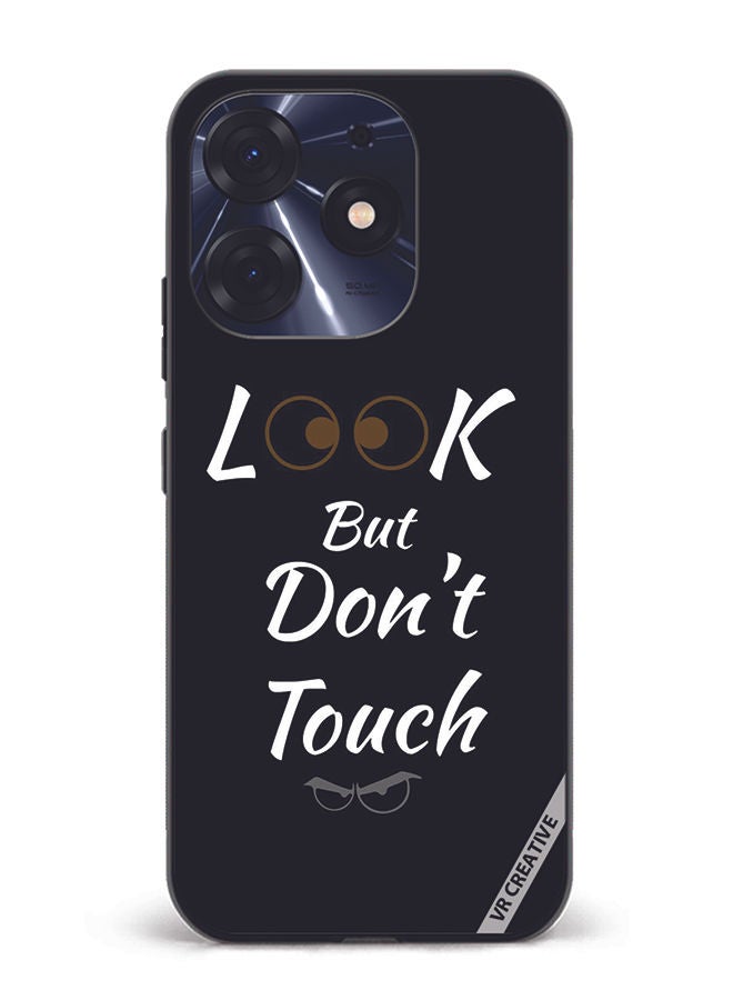 VR CREATIVE غطاء حماية لتكنو سبارك 10 برو بتصميم لا تلمس ولكن انظر متعدد الألوان - Image 1