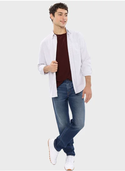 American Eagle Striped Classic Fit Shirt