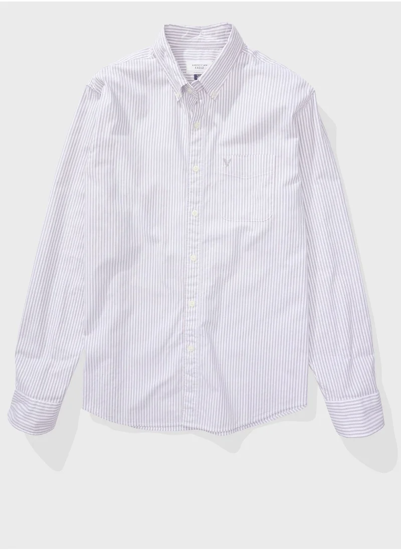American Eagle Striped Classic Fit Shirt