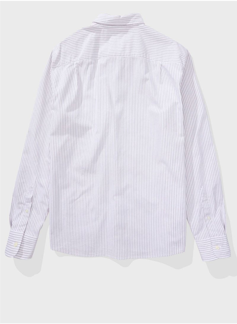 American Eagle - Striped Classic Fit Shirt - Image 1