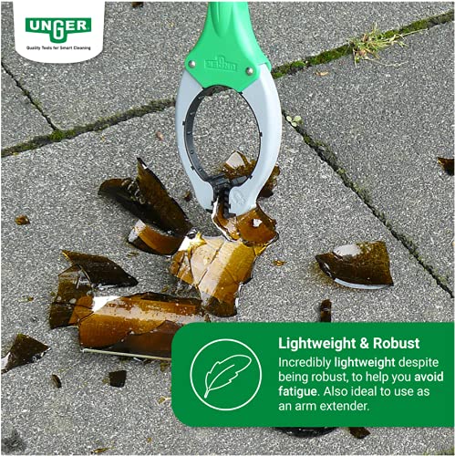 UNGER NT080 NiftyNabber Trigger Grip Litter Picker Trash Rubbish Picker Grabber MultiPurpose Reacher Grabber Stick Magnetic Claw with Rubber Grip 80cm - Image 4