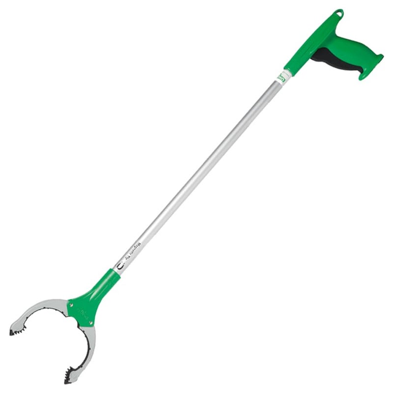 UNGER NT080 NiftyNabber Trigger Grip Litter Picker Trash Rubbish Picker Grabber MultiPurpose Reacher Grabber Stick Magnetic Claw with Rubber Grip 80cm - Image 1