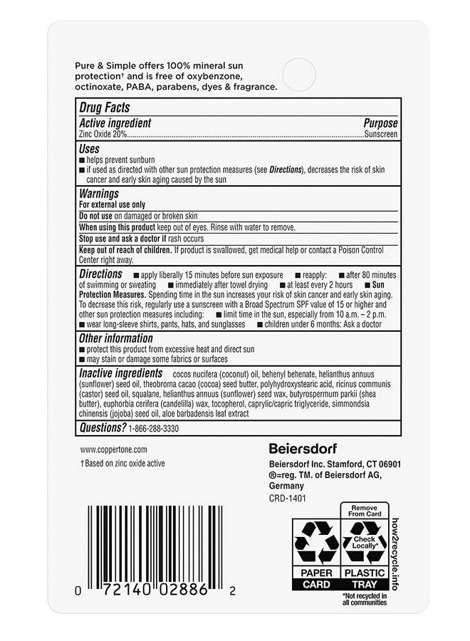 Spf50 Waterbabes عصا نقية وبسيطة 0.49 أونصة (14 مل) (3 عبوات) - Image 2