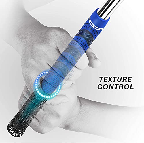 CHAMPKEY Premium Hybrid Golf Grips 13 Pack with All Repair Kits - All Weather Performance Golf Club Grips - High Traction and Control Half Corded Golf Grips for Men(Blue,Oversize) - Image 4