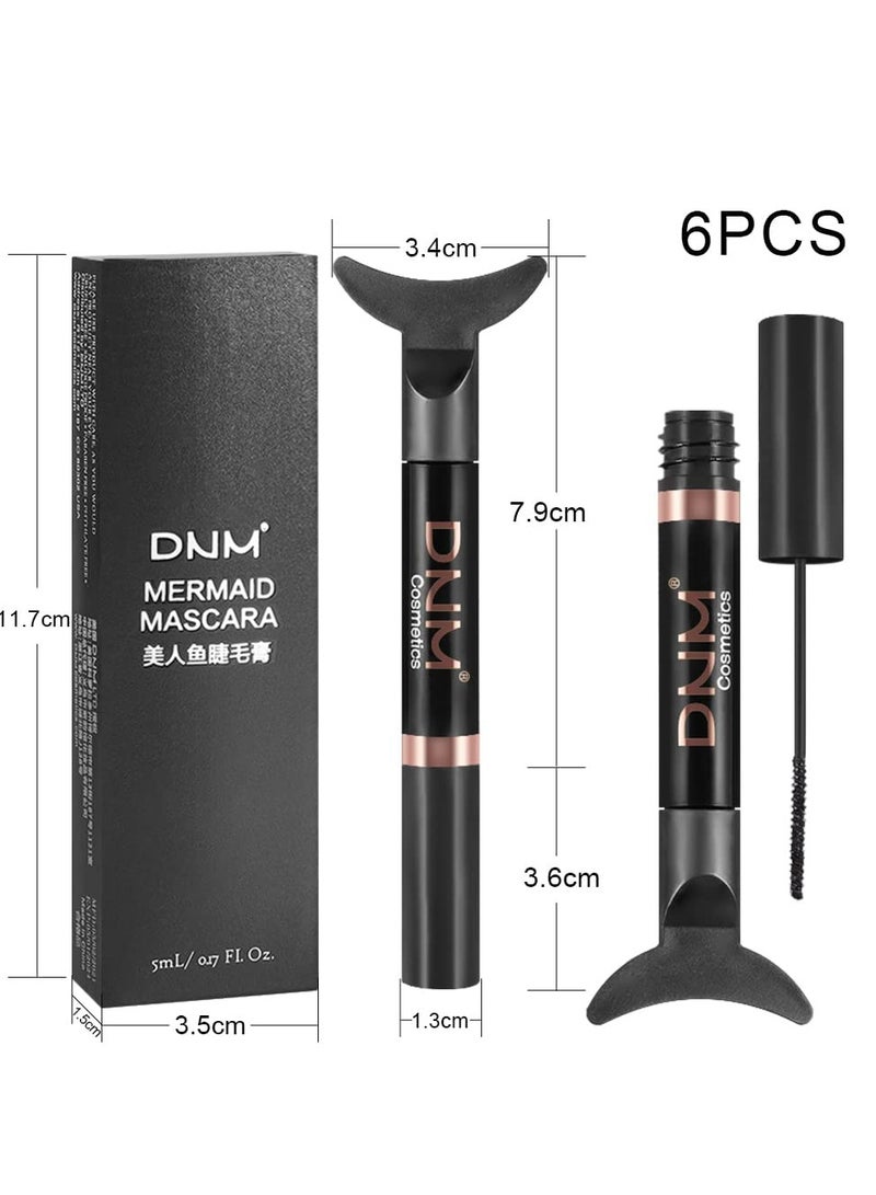 SYOSI Colored Mascara for Eyelashes 6Pcs Mermaid Colorful Mascara Waterproof Charming Long lasting Cruelty Free Vegan Voluminous Maskara for Women Eye Makeup - Image 4