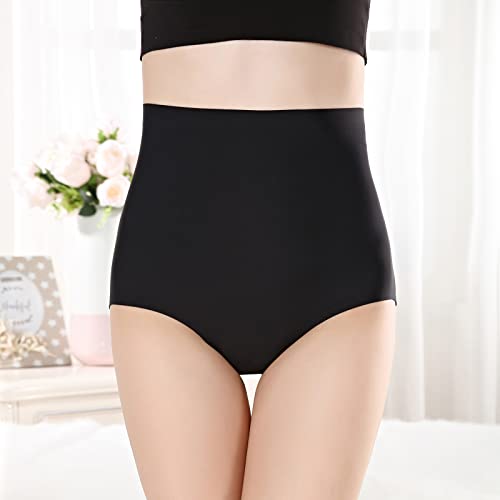 Bolivelan 5 Pack Women's Seamless Hipster Panties Invisible High Waist No Show Ladies Bikini Underwear (9, Black) - Image 2