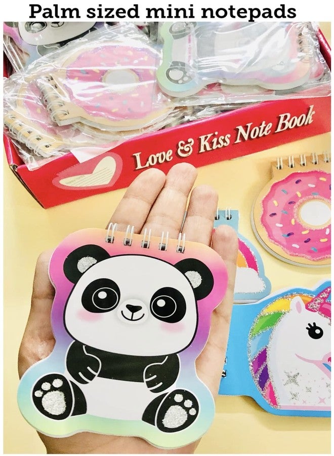 Le Delite Combo pack of mini notebookgirls notepad diary gratitude pocket memo journals easy to carry (palm sized) set of 4 pc/unicorn, panda, donut, rainbow, mermaid patterns - Image 2