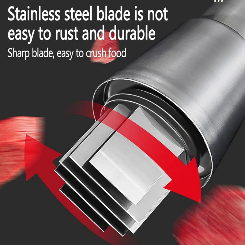 klarako 2PCS Pressed Garlic Chopper, Manual Food Chopper, Stainless Steel 304 Garlic Masher, Manual Push Type Garlic Chopper, Hand Pressed Veg Chopper, Minced Garlic Garlic Crusher (2PCS) - Image 3