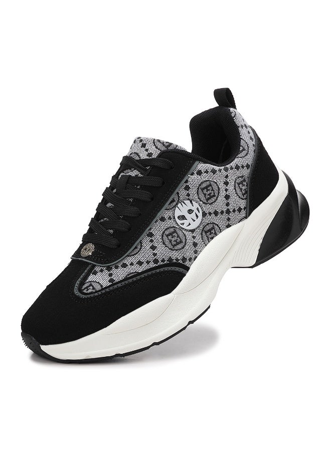 سكاي فيو حذاء رياضي نسائي للمشي على الطريق من تويد سيتي سميك ومريح وغير رسمي ومضاد للانزلاق - Image 1