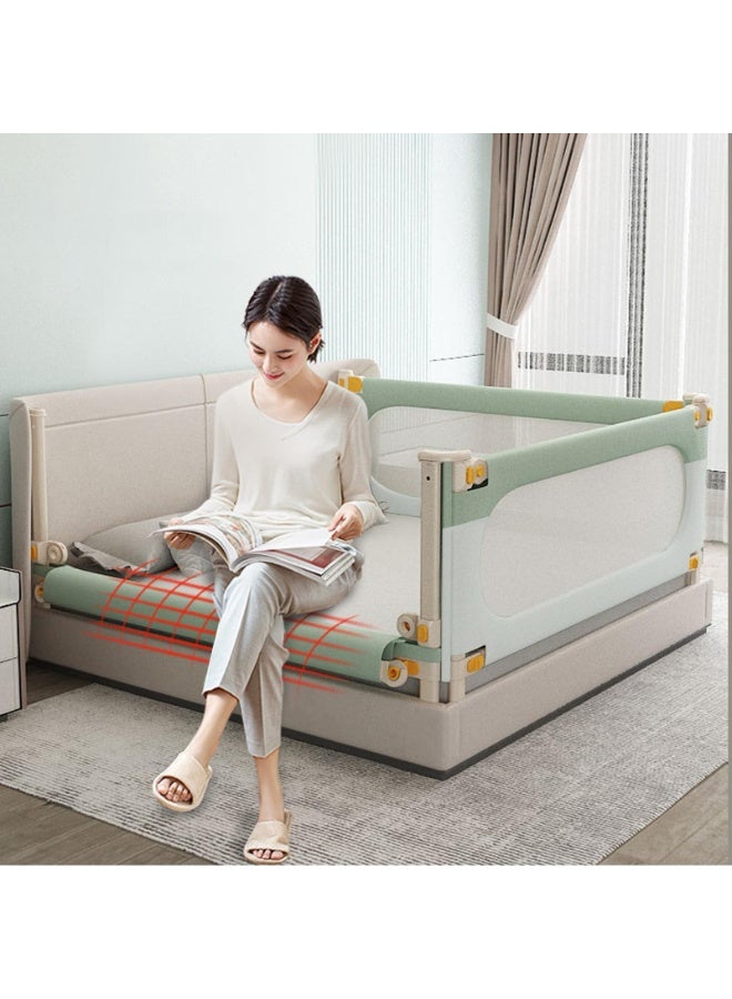 Bed Rail for Toddlers, Toddler Bed Rails with Child Lock, Bed Rail for Baby Kids, Infants Height Adjustment Guardrail for Queen Size Bed -1Piece - 78.7 Inch (2m) - Image 1