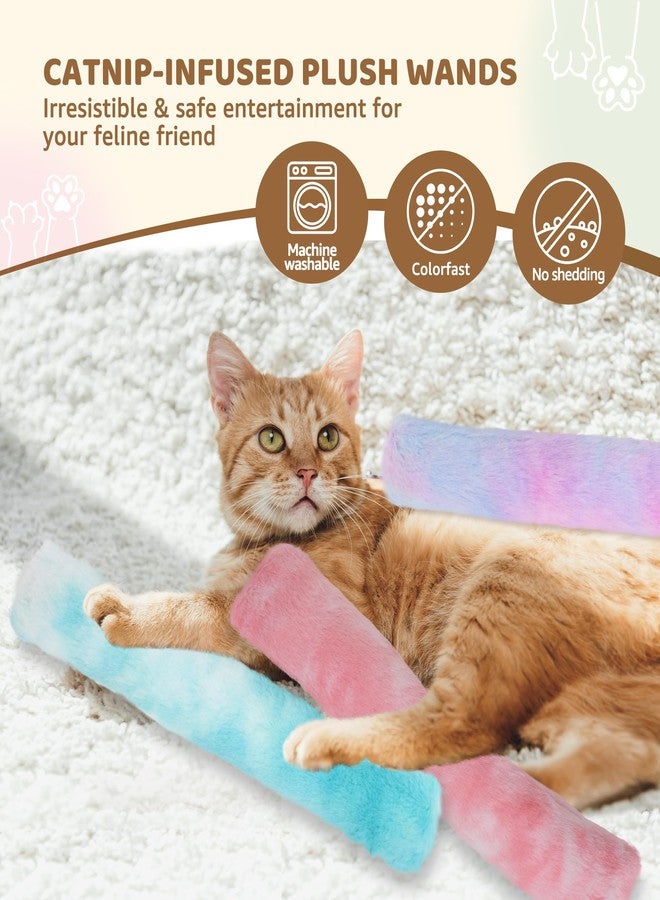 IPTPAS 3 Pack Cat Kicker Toy Pillows, Interactive Plush Toys with Catnip Inside, Soft Durable Kick Sticks Teething Chew Toy, Cat Body Pillows for Indoor Cats & Kittens, Promote Exercise, Play & Cuddle - Image 2