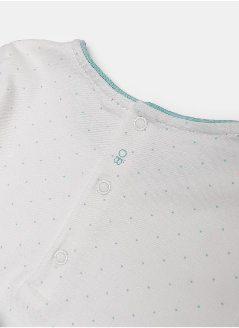 OBAIBI White Pyjama Set for Girls  - Image 4