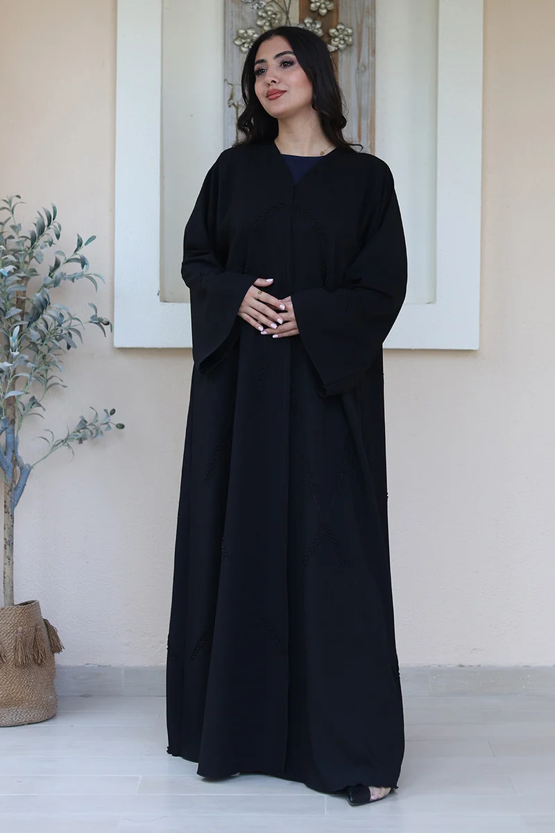 النخبة Timeless Noir Abaya-753