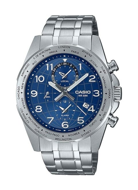 Casio Analog Watch Model MTP-W500D-2AVDF For Men, bracelet