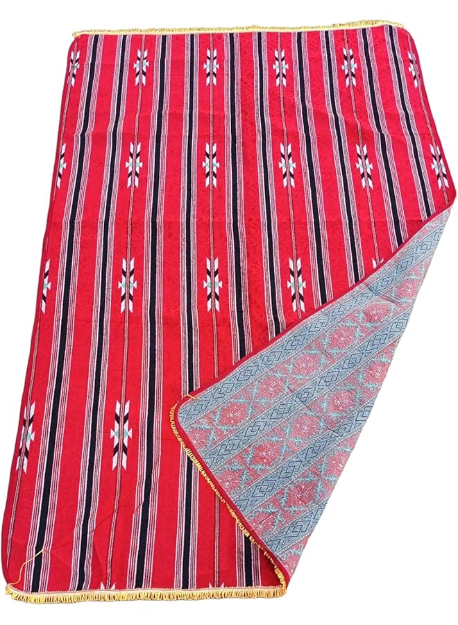 GO2CAMPS Traditional Arabic Outdoor Carpet Sadu Mat Foldable (1.8x2.5 Mtr) Majlis Carpet Camping Mat Picnic Mat Multicolour - Image 2