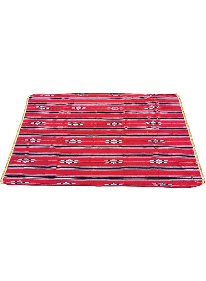 GO2CAMPS Traditional Arabic Outdoor Carpet Sadu Mat Foldable (1.8x2.5 Mtr) Majlis Carpet Camping Mat Picnic Mat Multicolour - Image 3