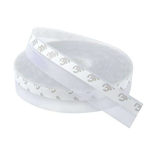 HASTHIP® 1 Roll 10M Window Seal Strip, Window Weather Stripping, 35MM Door Weatherstrip, Door Seal Strips, Weather Stripping for Doors and Windows (Transparent), Silicone - Image 1