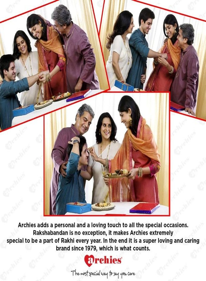 ARCHIES Rakhi for Brother on Rakshabandhan | Laxmi Ganeh JEE Combo Set with 3 Special Rakhi for Bhaiya/Bro/Bhai with Card (Pack of 7) AR-139 - Image 5