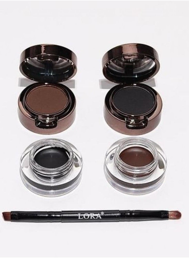 LORA Lora 2 In Eyebrow Gel Eyeiliner Smudge Proof Watrproof  - Image 2
