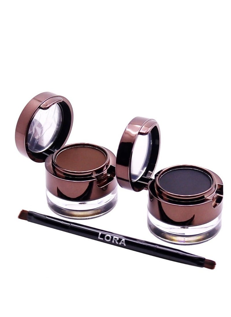 LORA Lora 2 In Eyebrow Gel Eyeiliner Smudge Proof Watrproof  - Image 3