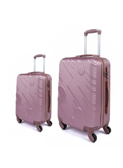 LIMRA Travel bags consisting of 2 luggage bags with a solid and strong design, size 24"16" inches Rosegold