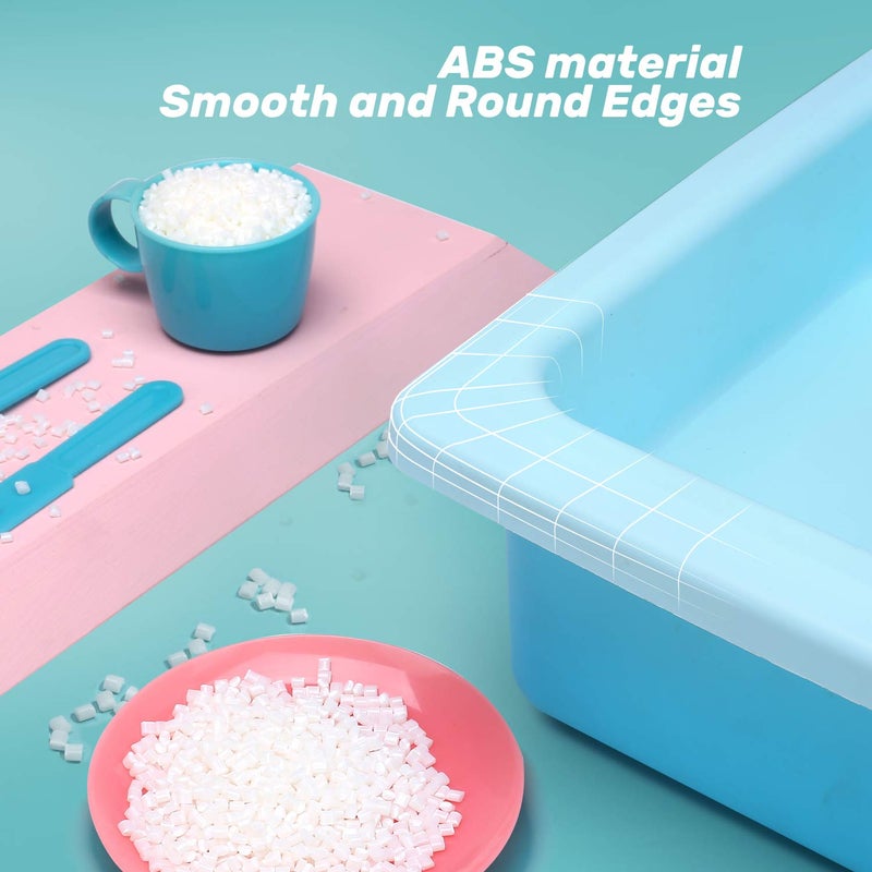 CUTE STONE Color Changing Kitchen Sink Toys, Children Electric Dishwasher Playing Toy with Running Water, Upgraded Faucet, Automatic Water Cycle System Play House Pretend Role Play Toys for Boys Girls - Image 5