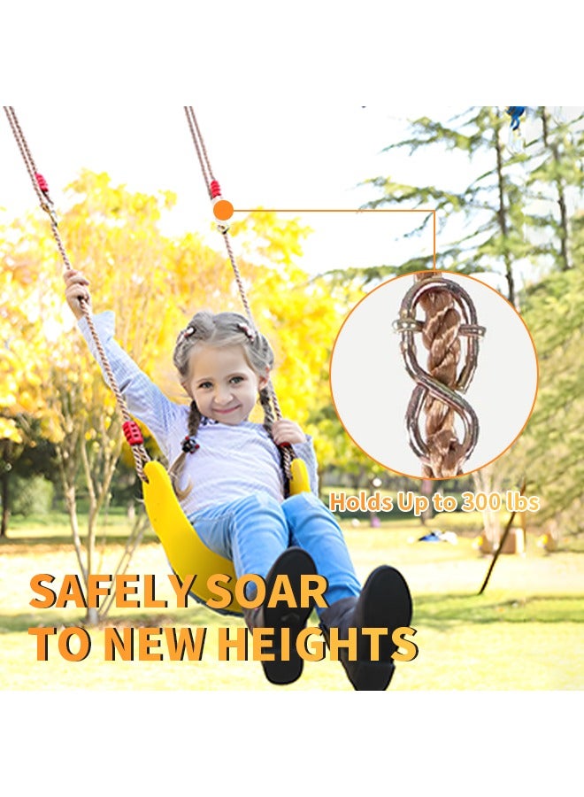 Hanging Children's Swing Heavy-Duty Rope Game Swing Seat Set With Rope Tools And Mats Interactive Game Camping Tent Accessories For Indoor, Outdoor, Playground, Home, Tree  - Image 5