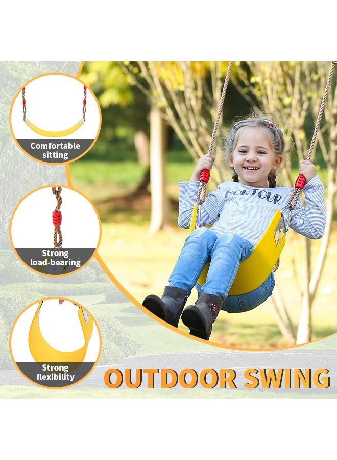 Hanging Children's Swing Heavy-Duty Rope Game Swing Seat Set With Rope Tools And Mats Interactive Game Camping Tent Accessories For Indoor, Outdoor, Playground, Home, Tree  - Image 2
