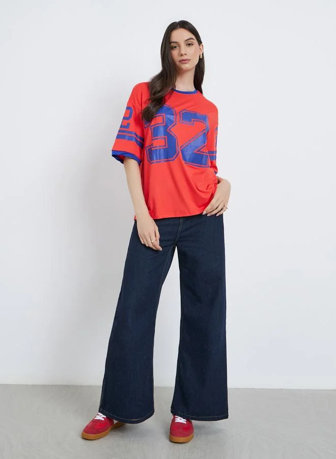 Take Two Take Two Graphic Print Oversized T-Shirt