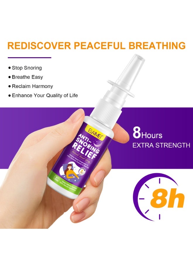Elaimei Anti Snoring Relief, Anti Snoring Spray, Fast Snore Stopper Drops for Better Sleep, Effective Snoring Solution, Helps Open The Throat & Air Passage While Sleeping 30ml - Image 5