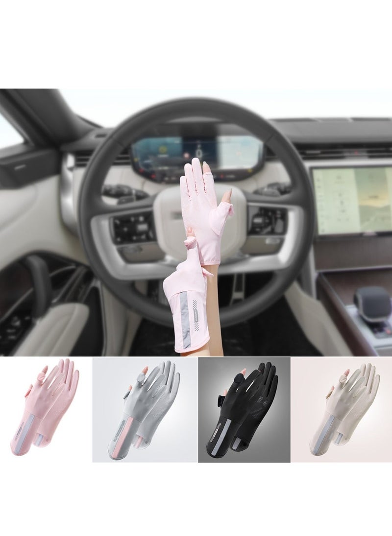 CLS Women's Gloves, Driving Gloves, Non-Slip Sun Protection Summer Uv Protection Long Gloves - Image 2