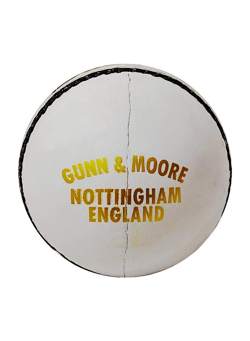 GM County Star Leather Cricket Ball (White) | Jumior | Leather |Water Proof - Image 4