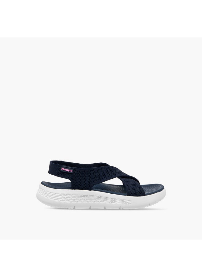 Kappa Women's Textured Slip-On Criss Cross Sandals  - Image 2