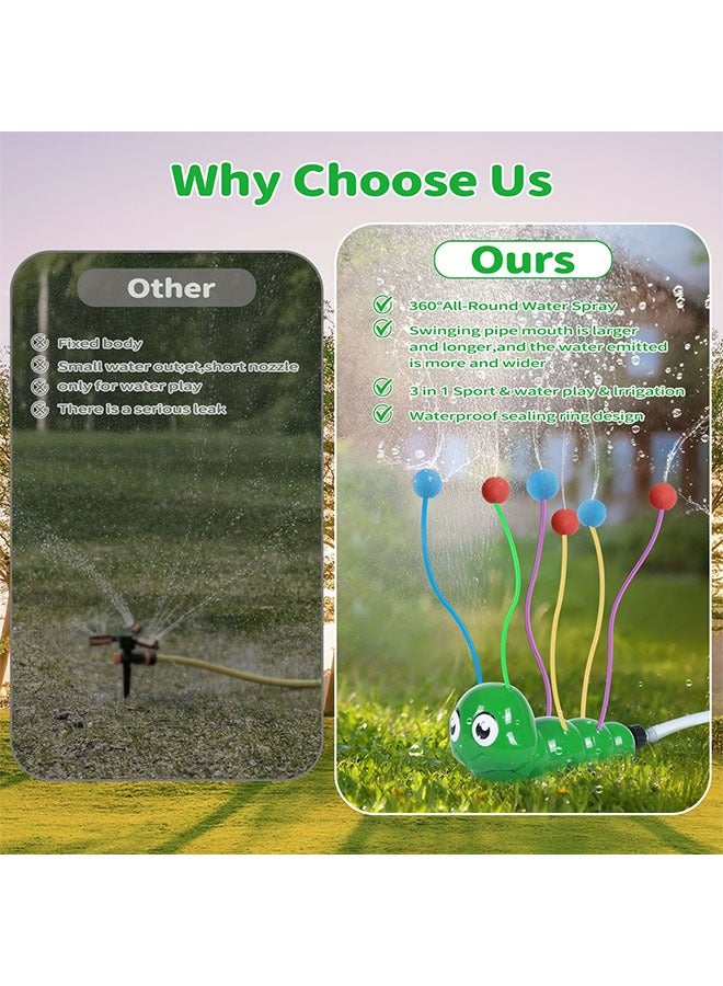 Adorable Cartoon Water Sprinkler Toy, 360-Degree Rotating Water Plaything, Suitable for Summer Backyard Garden Games, Outdoor Kids' Fun Activity, Kids' Day Gift - Image 4