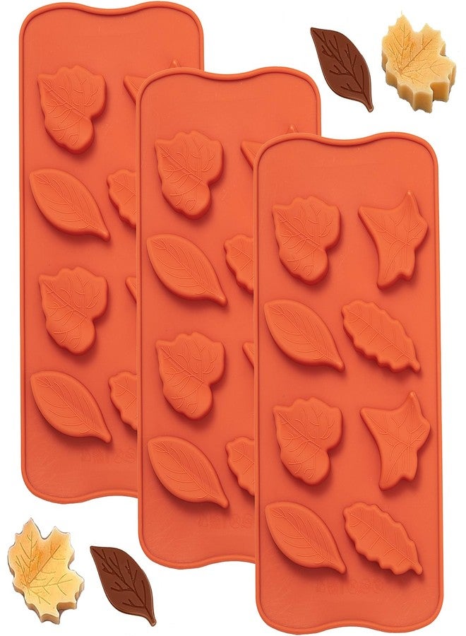 Dootafy Leaf Silicone Mold 3 Pack Maple Leaf Molds for Chocolate Candy, Ice Cube, Jello, Wax, Autumn Theme Cake Cupcake Decor, Perfect for Thanksgiving, Fall Harvest Party - Image 1