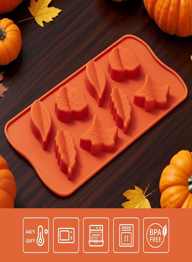 Dootafy Leaf Silicone Mold 3 Pack Maple Leaf Molds for Chocolate Candy, Ice Cube, Jello, Wax, Autumn Theme Cake Cupcake Decor, Perfect for Thanksgiving, Fall Harvest Party - Image 4