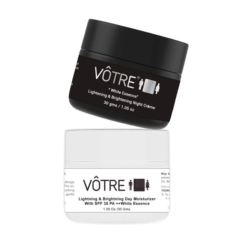 Votre Votre Mini White Essence Lightening and Brightening Day and Night Combo for Dark Spots Dullness 30 Gm Each - Image 4