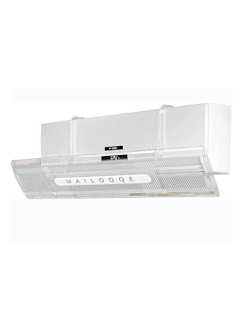 Generic Transparent Air-Conditioning Deflector Adjustable Without Punching Anti-direct Blowing Plastic Hook to Block the Wind Suitable for Household Split Air Conditioners  - Image 3
