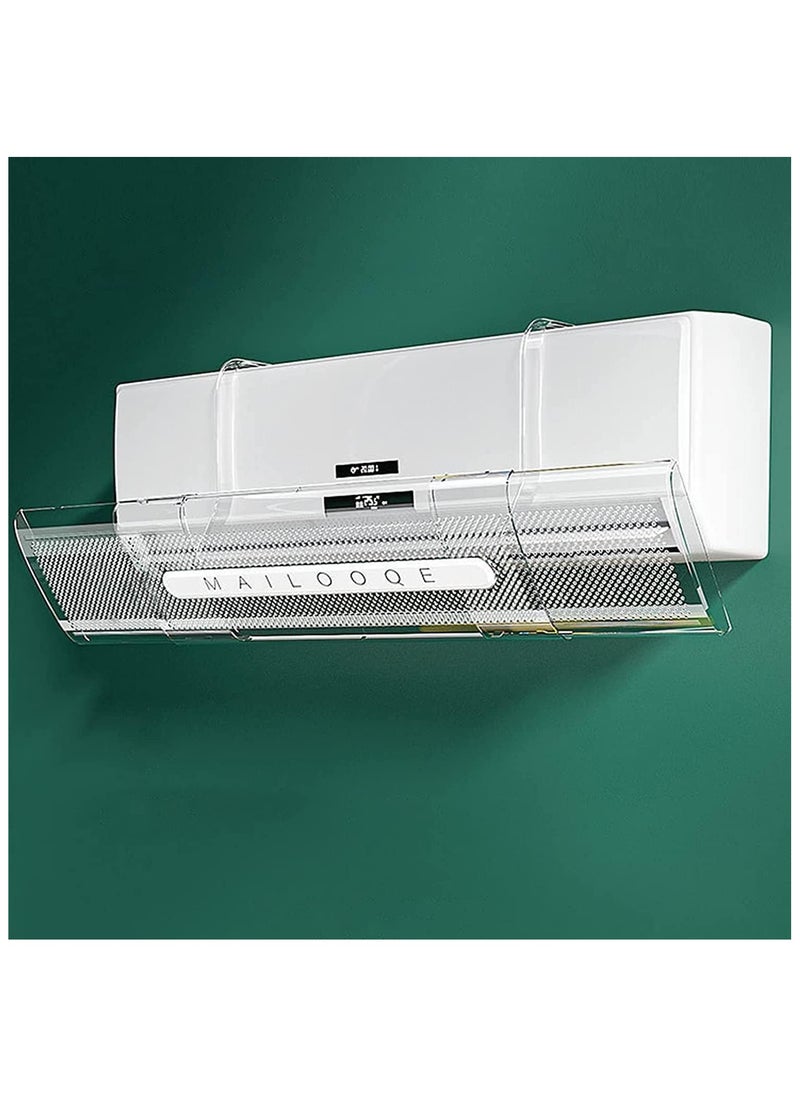 Generic Transparent Air-Conditioning Deflector Adjustable Without Punching Anti-direct Blowing Plastic Hook to Block the Wind Suitable for Household Split Air Conditioners  - Image 5