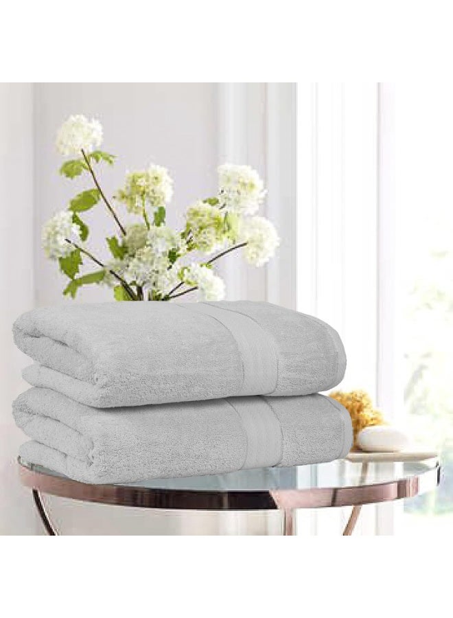 تى ام هوم بشكير حمام فندقي فاخر من TM HOME – قطن طبيعي 100% فائق النعومة وسريع الامتصاص – لون رمادي فاتح أنيق – مقاس 140×70 سم – جودة فندقية عالمية ومعايير رفاهية لا مثيل لها - Image 4