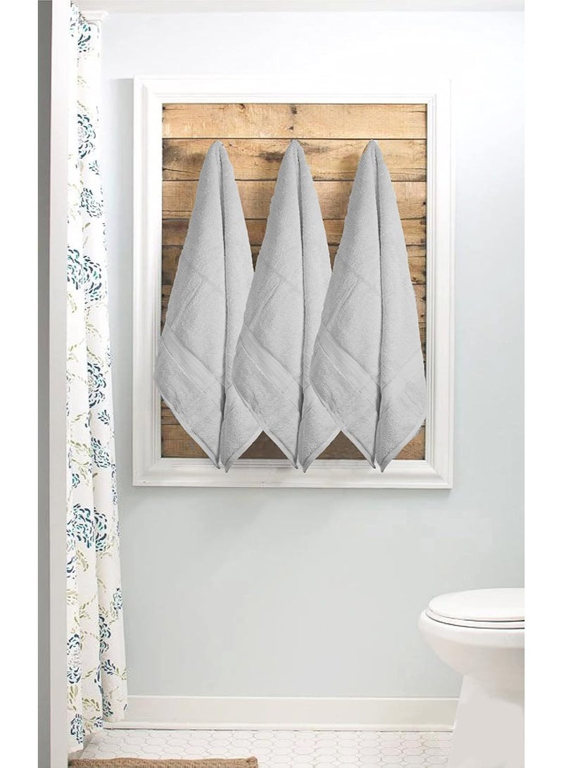 تى ام هوم بشكير حمام فندقي فاخر من TM HOME – قطن طبيعي 100% فائق النعومة وسريع الامتصاص – لون رمادي فاتح أنيق – مقاس 140×70 سم – جودة فندقية عالمية ومعايير رفاهية لا مثيل لها - Image 1