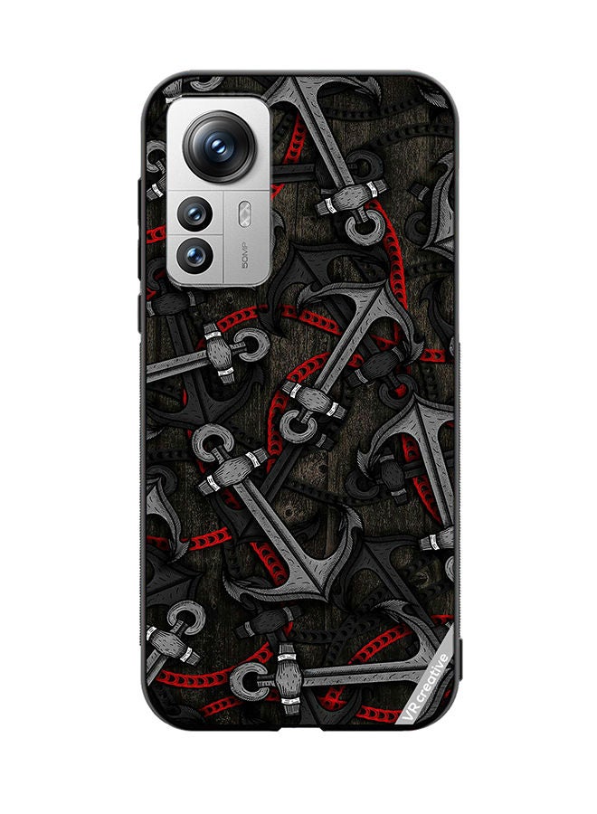 VR CREATIVE Protective Case Cover For Xiaomi 12 Pro Anchor Leggings Design Multicolour - Image 1