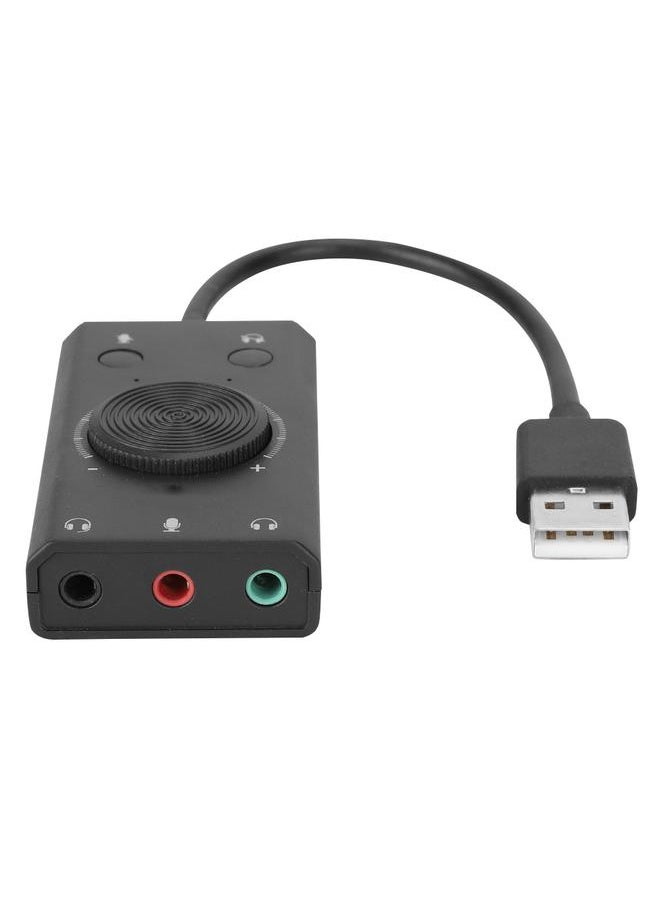 Thoraya External USB Audio Sound Card Adapter Free Drive Independent Sound Card for Laptop Notebook  - Image 2
