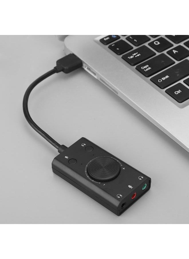 Thoraya External USB Audio Sound Card Adapter Free Drive Independent Sound Card for Laptop Notebook  - Image 3