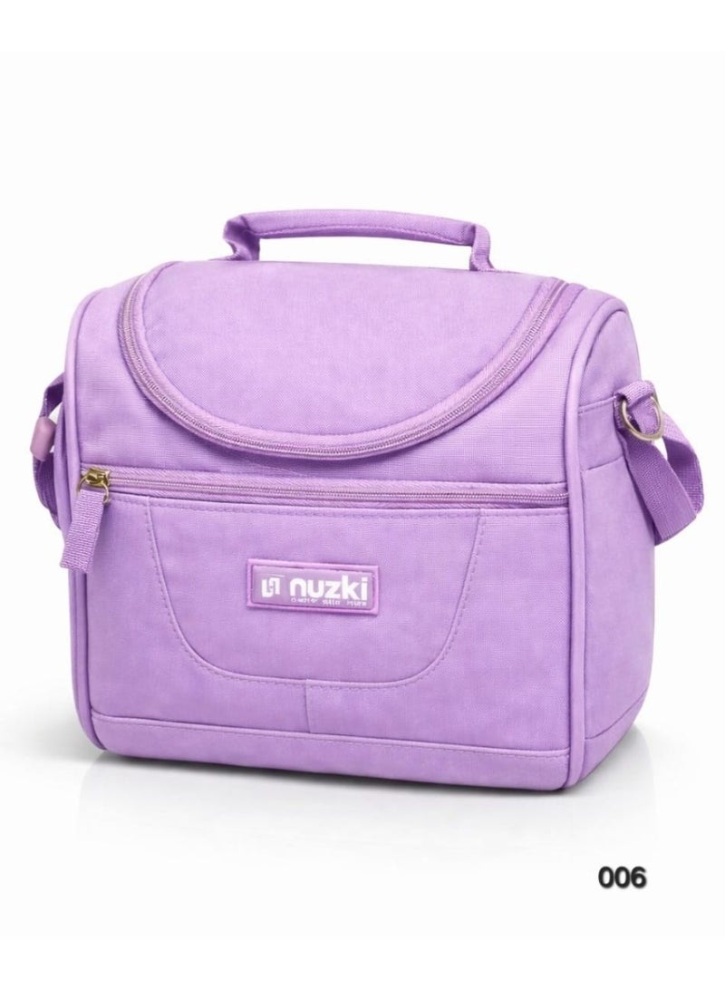 NUZKI Insulated Lunch Bag with Shoulder Strap – Leakproof Thermal Food Storage Cooler Bag for School, Office & Travel – Lightweight & Durable - Image 1