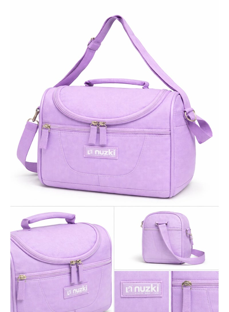 NUZKI Insulated Lunch Bag with Shoulder Strap – Leakproof Thermal Food Storage Cooler Bag for School, Office & Travel – Lightweight & Durable - Image 2